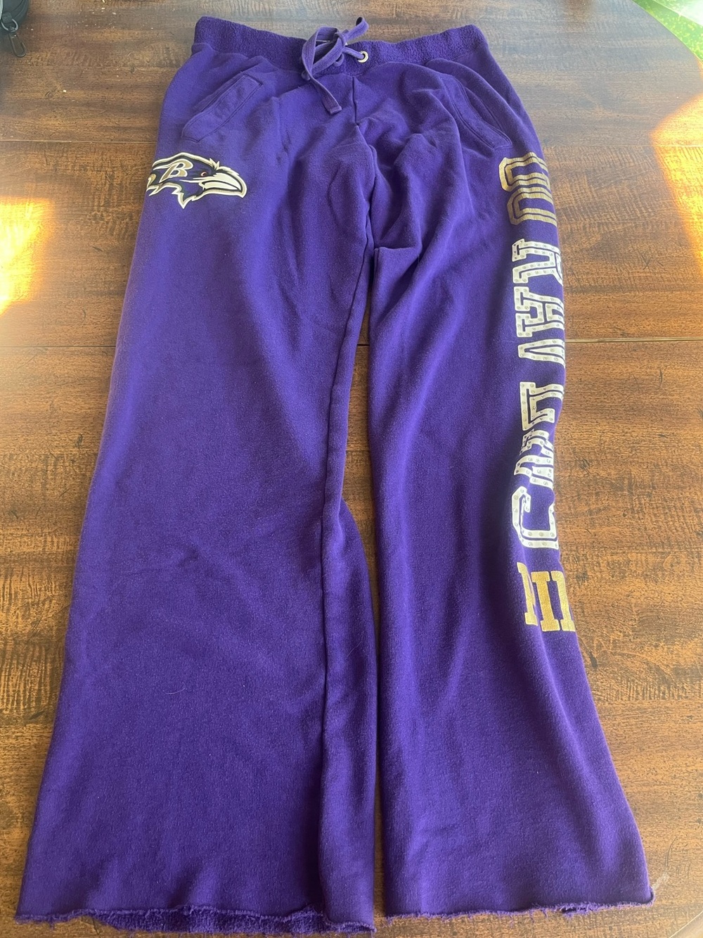 Victoria’s Secret PINK Baltimore Ravens NFL XS Y2K Bling Rhinestone Sweatpants